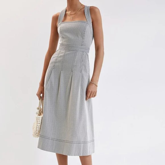 Anthropologie Dresses & Skirts - RARE MAEVE ALESSANDRA CROSS-BACK MIDI DRESS